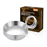 AIEVE 58mm Kaffee Dosierring universal Kaffeedosierring Espresso Siebträger Trichter Ersatzteile Aluminium für Kaffeemaschine kompatibel mit Bezzera BZ10, EUREKA Mühle, Rancilio Silvia (Silber)
