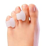 Sumiwish Gel Zehenspreizer Kleiner Zeh, [10x] Zehentrenner Silikon, Zehenstrecker für überlappende Zehen, Relief Kleiner Zehen Druck und S