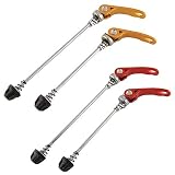EIKLNN 4 Stück Fahrrad Schnellspannhebel, Fahrrad Schnellspanner Set, Schnellspannset Vorderrad Hinterrad, Fahrrad Radnabe Clip, für Rennrad und Mountainbike MTB