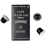 ProCook Cafe Grand Cru Kaffee Kapseln - Ristretto - 6 Box - 60 Kapseln - vollständig recycleb