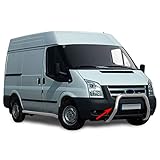 Frontbügel Rammschutzbügel Kompatibel mit Ford Transit 2006-2014 | Rostfreier Edelstahl Frontschutzbügel mit ABE Grau | Auto zubehör Ausgewählte Sp