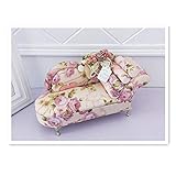 LIUJUAN Schmuckschatulle，Aufbewahrungsbox Pastoralen Stil Schmuck Aufbewahrungsbox Mode Klassischen Koreanischen Sofa Schmuckschatulle Schmuck Aufbewahrung-Pink