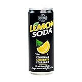 Lemon Soda Limonade (24 x 330ml) von Crodo - Zitronenlimonade - mit Fruchtfleisch - natürliche Aromen - Zitronen aus Süditalien - erfrischend fruchtig - pur oder als Cocktail genießen - EINWEG D