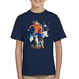 VINTRO Fußballstar Cristiano Ronaldo Kinder T-Shirt Original Portrait von Sidney Maurer professionell bedruckt Gr. 3 Jahre, navy