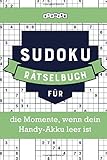 Sudoku Rätselbuch für die Momente, wenn dein Handy-Akk