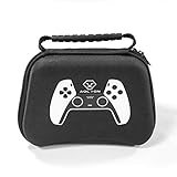 XIANL Tragbare Eva Hartschalen-Transportkoffer FüR Dualsense Siebdruck wasserdichte Lagerung Fall FüR Ps5 Controller ZubehöR Schw