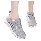 koperras Sportschuhe für Damen - Sneaker Bequeme Casual Sneakers Trekkingschuhe Leichte Outdoorschuhe Schwarz, Rosa, Weiß, G