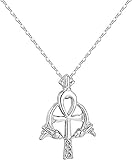 Halskette Anhänger Halskette für Frauen Kreuz Antiker religiöser ägyptischer Schmuck Ägypten Amulett Geschenk für Männer Amulett Viking Halsketten für Frauen Männer Geschenk