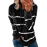 top lila Tunika Damen Kurzarm Damen Hemd elegant weiß Oversize Bluse Damen weiß weiße Elegante Bluse Shirt Damen cylady Women Striped Sweatshirt Sweatshirt Damen ohne Kap