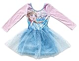 Elsa Frozen Disney Fantasie-Kleid – Disney Frozen Elsa Balletttrikot mit glänzendem Tutu, dunkelviolett, 6 J