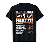 Herren Fliesenleger Preisliste Stundenlohn T-S