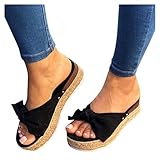 Blingko Damen Flache Sandale Glitzer Strass Peep Toe Soft-Soled Sandalen Gefrostete Stiletto-Sandalen Frauen Mädchen Sandaletten Hausschuhe Turnschuhe Hausschuhe Damen 39