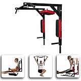 CCLIFE Multigriff Klimmzug Wandmontage Dip Station 2in1 Pull Up Bar Klimmzugstange Wand Belastbarkeit bis 200 kg Fitnessgeräte Wandbefestigung