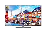 Telefunken D55U660B1CW 55 Zoll Fernseher / Smart TV (4K Ultra HD, HDR Dolby Vision, Triple-Tuner) - 6 Monate HD+ inklusive [2022]