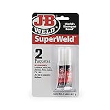 J-B Weld 33102SPA - Super Weld - Cyanacrylat - Kleber - Mehrzweckkleber - Schnelle Wirkung - Präzisionsspitze - Metall - hohe Festigkeit - Befestigung - 2 Tuben à 2 g