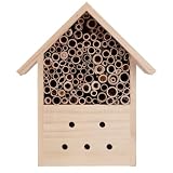 JUMZ Insektenhaus, Bienenhaus aus natürlichem Kiefernmaterial aus Holz für den G