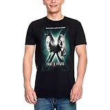 Akte X Herren T-Shirt Season 10 Poster Mulder & Scully Baumwolle schwarz - L