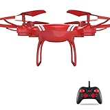 Long-Range UAV 4K Aerial Photography Four-Axis Aircraft Remote Control Aircraft Mini Drone Drones with Camera Hd (Red 4k Pixel)