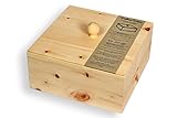 Brotdose aus Zirbenholz - 3 teilig: Brotbox & Deckel & Auflage-Gitter - H