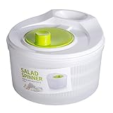 Salatschleuder - Salat Washer, 5L Salad Dryer Salad Spinner mit Gemüse Waschkorb, Haushalt Obst Dehydrator Abtropfgestell, Manueller Salat Washer für Kü