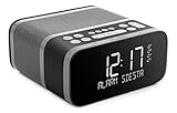 Pure P149584 Siesta S6 Bluetooth Radiowecker (Digitalradio, CrystalVue Display, Bluetooth, DAB/DAB+ und UKW, 40 Senderspeicherplätze, Sleep-Timer und Weckfunktion), Grap