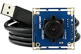 ELP Full HD Web Kamera 2,1mm Objektiv Weitwinkel Webcam 1080P USB Kamera Modul 2.0 Megapixel Webcam Computer Web Konferenz Kamera Kompatibel mit Mac/Windows/Linux/Android/Raspberry Pi USBFHD01M-L21