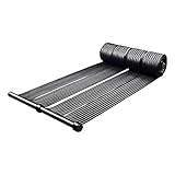 LZQ Sonnenkollektor-Pad Solar Schwimmbadheizung NBR+PVC Sonnenkollektor Komplettset Schwarz Solarmatte für Schwimmbad 【500 cm x 70cm】