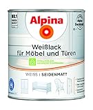 alpina Weißlack für Möbel und Türen 750 ml Farbe W