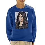 VINTRO Kim Kardashian Sweatshirt für Kinder, Original-Portrait von Sidney Maurer, professionell bedruckt Gr. M, königsb