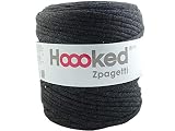 Hoooked Zpagetti T-Shirt-Garn, Baumwolle, 120 m, 700 g, Anthrazitg