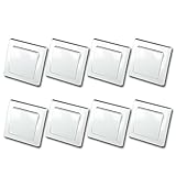 DELPHI 8er Set Wechsel-Schalter weiß 250V~/ 10