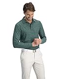 Three Sixty Six Herren-Poloshirt, langärmelig, feuchtigkeitsableitend, LSF 30 und 4-Wege-Stretch - Grau - XX-Larg