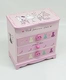 Recet Prinzessin Schmuckschatulle Holz Multilayer Schublade Schmuck Aufbewahrungsbox Schmuck Hand Dekoration Aufbewahrungsbox Groß
