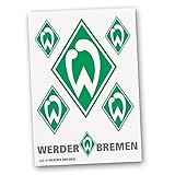 AUFKLEBERKARTE STICKER AUFKLEBER „Raute” 6tlg SV WERDER BREMEN