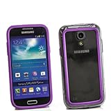 Samsung Galaxy S4 Mini Bumper, Hülle Cover Slim Case [Silikon TPU Rahmen] Stoßfeste Handyhülle für Samsung Galaxy S4 Mini (i9190) Schutzhülle [Lila]