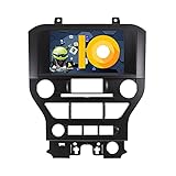 ZWNAV Android 10.0 Autoradio GPS-Navigation für Ford Mustang GT 2015-2020 Auto-DVD-Player Autoradio Multimedia-Stereo, Bluetooth (4+64GB PX6 Carplay)