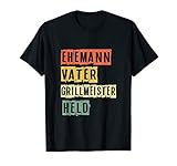 Ehemann Vater Grillmeister Held Vatertag Geschenk T-S