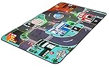 Power Gearz Kinderteppich-Spielmatte, Auto-Spielmatte mit blinkenden LED-Ampelleuchten, sicherer Kinderteppich für Schlafzimmer, Spielzimmer, Bodenmatte fü