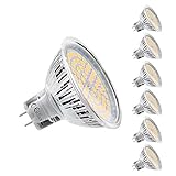 MR16 LED Lampen Birnen, Warmweiß, 5W GU5.3 LED Bulbs, ersetzt 45W Halogan Lampen, 450lm, 12V AC / DC, 2800 Kelvin, 120 ° Abstrahlwinkel, 6er-Pack