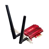 Asus PCE-AC56 PCIe-Karte (Wi-Fi 5 AC1300 Dual-Band, PCIe 1x, 2x externe Antennen mit Standfuß, High-Power 2x2 Design, TurboQAM, DFS)