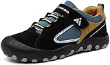 Mishansha Kinder Wanderschuhe Jungen Atmungsaktiv Trekkingschuhe Mädchen Straßenlaufschuhe Schwarz Gr.38