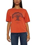 edc by Esprit Damen 101CC1K310 T-Shirt, 830/GOLDEN ORANGE, M