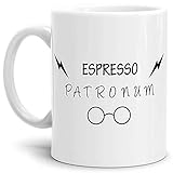 Tasse mit Spruch Espresso Patronum - Kaffeetasse/Mug/Cup - Qualität Made in Germany