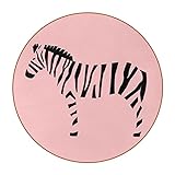 Untersetzer, Motiv: Tiere, Zebra-Pflanzen, Blumen, fleckenabweisend, kratzfest, rutschfest, 4 Stück
