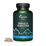 Vegavero ® SPORT Tribulus Terrestris 1800 | 90% STEROID-SAPONINE | Natürlicher Testosteron Booster | Ohne Gelatine | Kraftsport & Bodybuilding | Laborgeprüft | Ohne Zusatzstoffe | 120 Kap