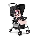 Hauck Disney Buggy Sport / Ultra Leicht - nur 5,9 kg / Klein Faltbar / XL Einkaufs Korb / mit Liegeposition / Sonnen Verdeck / Belastbar bis 18 kg / Minnie Mouse / Schwarz R