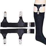 ZOYLINK Herren Socken Suspender Einstellbare Elastische Strumpfband Suspender Boy Socke Strumpfb