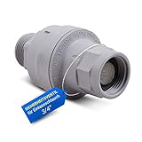 Sicherheitsventil Wasserstopventil Universal Wasseranschluss Adapter Aquastop Ventil 3/4 mit Durchflussmengenmesser Wasserstop Rückschlagventil für Zulaufschlauch Waschmaschine Geschirrspü