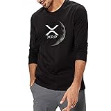 T-Shirt Herren Rundhalsausschnitt Stretch Atmungsaktiv Lässig Mode Kompassdruck Herren Sporthemd Frühling Und Herbst Slim Fit Jugend Herren Langarm O-T14 S