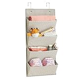 mDesign Hängeschrank - idealer Mehrzweckschrank zum Hängen - perfekt als Baby-Organizer für Windeln, Spielzeug & Co. - taupe/